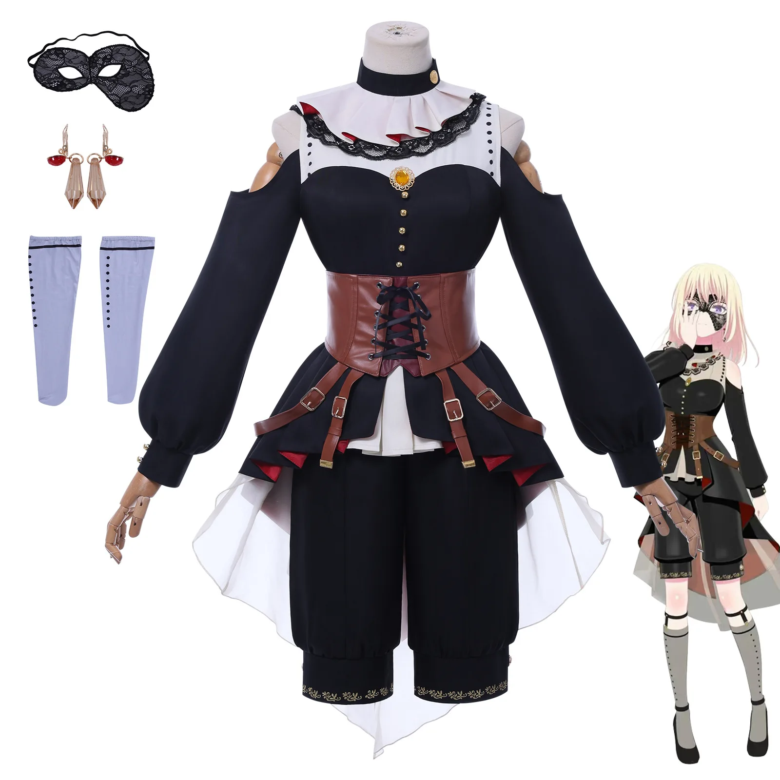 Foreign Trade Japanese Anime Style BanG Dream AveMujica SONGLE Figurine Cosplay Costume Triangle Hana Cosplay Dress
Foreign Trade Japanese Anime Style BanG Dream AveMujica SONGLE Figurine Cosplay Costume Triangle Hana Cosplay Dress