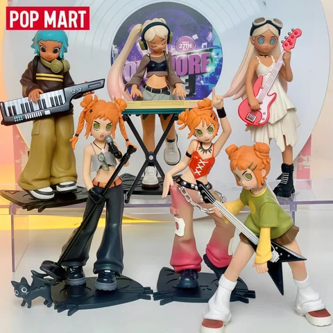 POP MART Peach Riot Rise Up Series caja ciega de juguete Kawaii Anime figura de acción sorpresa caja misteriosa lindos adornos de escritorio muñecas