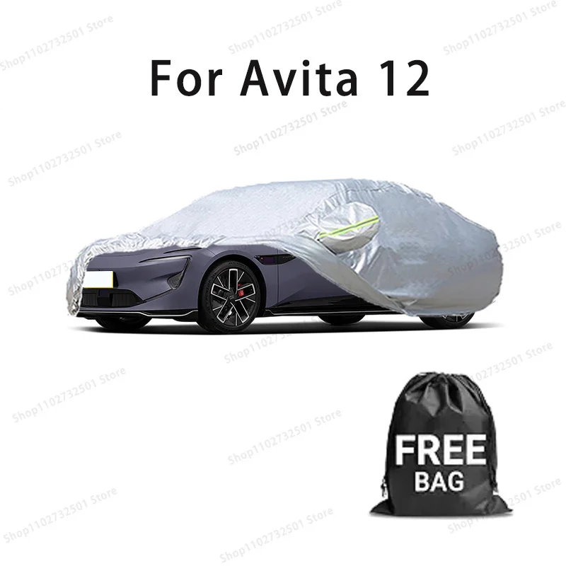 For Avita 12 Car Cover Full Covers with Reflective Strip Dustproof UV Scratch-Resistant Sunscreen Protective cover
For Avita 12 Car Cover Full Covers with Reflective Strip Dustproof UV Scratch-Resistant Sunscreen Protective cover