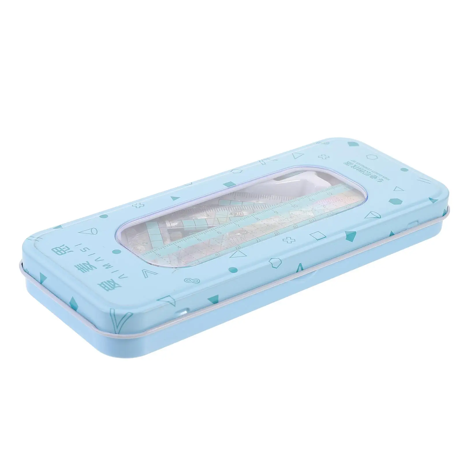 1 set Triangle Ruler Set Transparent Protractor Compass Drawing Office School Supplies Blue Color Measuring Tools For Artists
1 set Triangle Ruler Set Transparent Protractor Compass Drawing Office School Supplies Blue Color Measuring Tools For Artists
