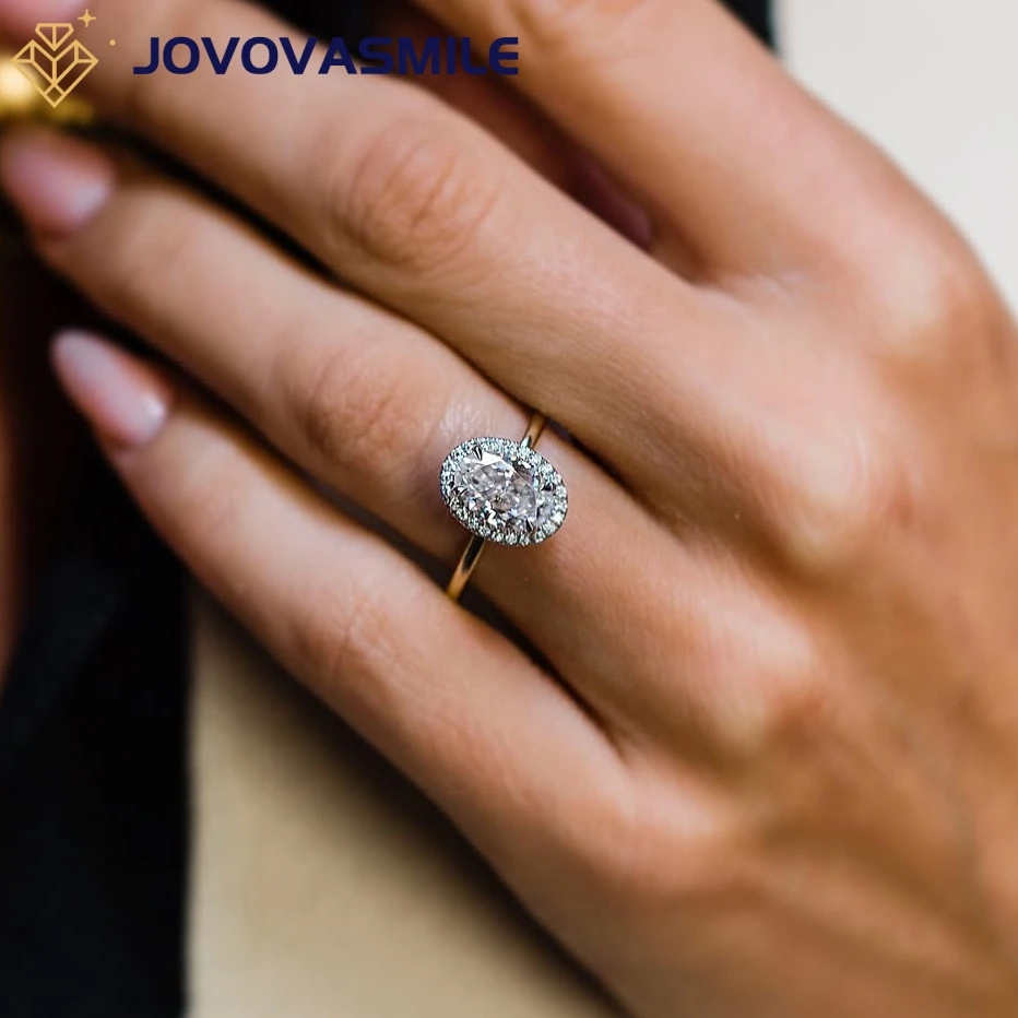 JOVOVASMILE Кольцо с муассанитом из настоящего желтого золота 18 карат, женские кольца, 1,85 карата, 9x6 мм, современное кольцо овальной огранки для женщин
JOVOVASMILE Кольцо с муассанитом из настоящего желтого золота 18 карат, женские кольца, 1,85 карата, 9x6 мм, современное кольцо овальной огранки для женщин