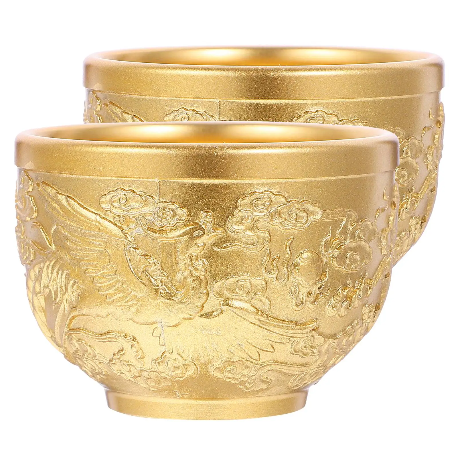 2PCS Dragon Phoenix Bronze Cup Copper Teacup Chinese Style Retro Mug Reusable Practical Easy
2PCS Dragon Phoenix Bronze Cup Copper Teacup Chinese Style Retro Mug Reusable Practical Easy