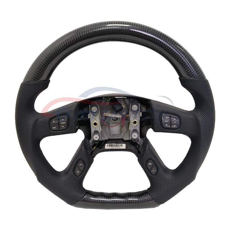 Carbon Fiber and Leather Steering Wheel for 2003-2007 Chevrolet Silverado GMC Hummer H2
Carbon Fiber and Leather Steering Wheel for 2003-2007 Chevrolet Silverado GMC Hummer H2