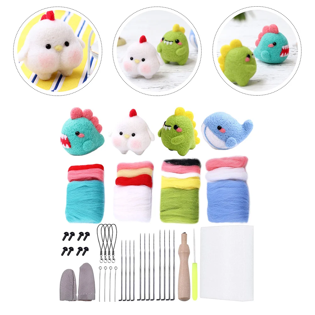 4Set Needle Felting Kit Beginners Creative DIY Wool Felt Starter Craft Set Fun Home Decoration Kids Art Activity
4Set Needle Felting Kit Beginners Creative DIY Wool Felt Starter Craft Set Fun Home Decoration Kids Art Activity
