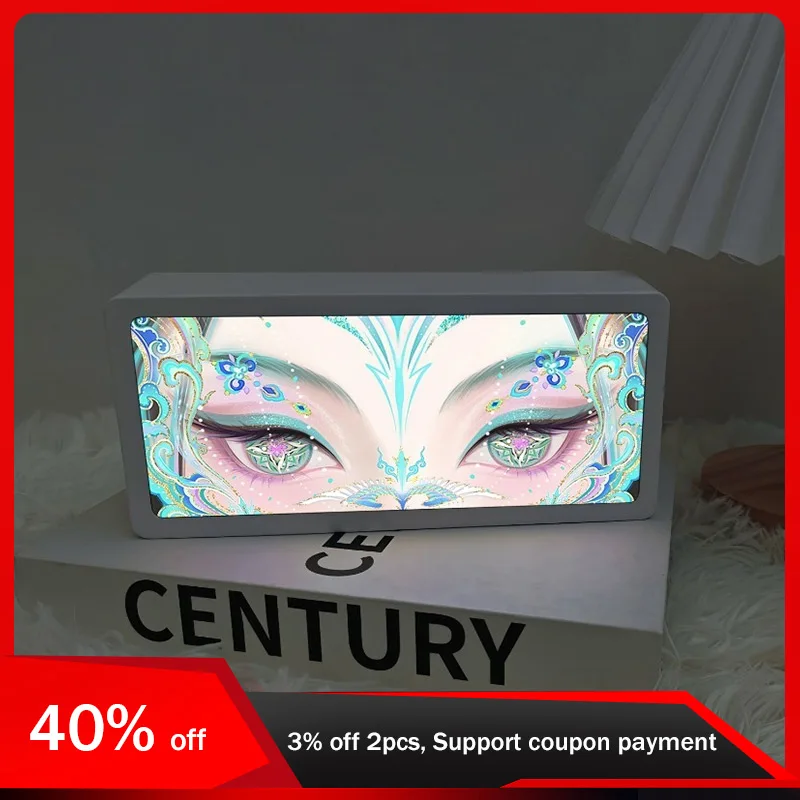 18.6cm/7.32in Honor of Kings 3D Light Box Game Peripherals LED Night Lamp Figures Eye Creativity Collectible Bedroom Decoration
18.6cm/7.32in Honor of Kings 3D Light Box Game Peripherals LED Night Lamp Figures Eye Creativity Collectible Bedroom Decoration