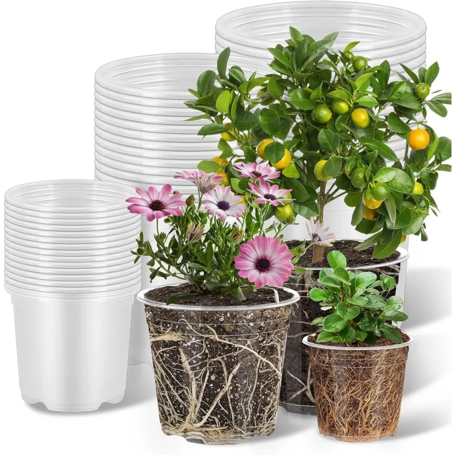 45 Pack Clear Nursery Pots with Drainage 4 5 6 Inch Clear Nursery Pots for Plants Plastic Pot for Outdoor Indoor Succulents Lan
45 Pack Clear Nursery Pots with Drainage 4 5 6 Inch Clear Nursery Pots for Plants Plastic Pot for Outdoor Indoor Succulents Lan