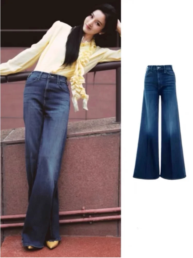 EXJR Song Zuer 2025 Summer Autumn New Wide Leg Jeans Casual Versatile High Waist Long Pants Women's Fashion Denim Skinnies
EXJR Song Zuer 2025 Summer Autumn New Wide Leg Jeans Casual Versatile High Waist Long Pants Women's Fashion Denim Skinnies