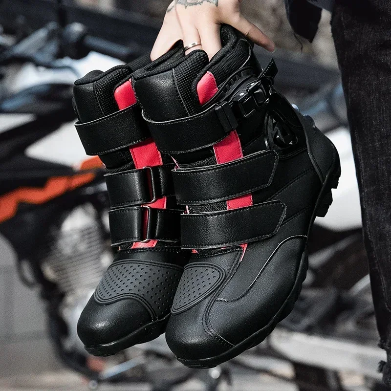 2024 Men Woman Motorcycle Boots Microfiber Leather Motorbike Riding Anticollision Ankle Protective Shoes Moto Racing Short Boots
2024 Men Woman Motorcycle Boots Microfiber Leather Motorbike Riding Anticollision Ankle Protective Shoes Moto Racing Short Boots