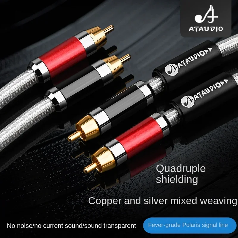 Hifi 2RCA Cable High Quality Copper and Silver RCA Male to Male Wire For CD and Amplifier Professional Equipment
Hifi 2RCA Cable High Quality Copper and Silver RCA Male to Male Wire For CD and Amplifier Professional Equipment