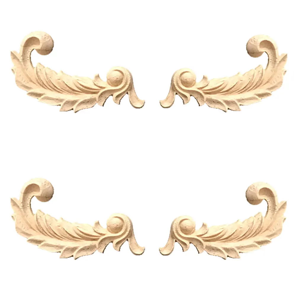 4pcs Wood Carving Decor 8.5x5cm Wood Carved Furniture Door Appliques Modern Unpainted Wood Decal Corner Decal Home Accessories
4pcs Wood Carving Decor 8.5x5cm Wood Carved Furniture Door Appliques Modern Unpainted Wood Decal Corner Decal Home Accessories