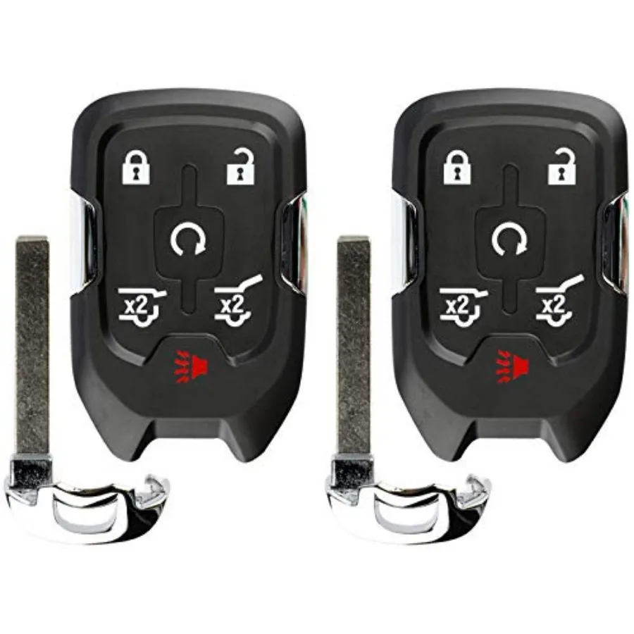 Keyless Entry Remote Start Smart Car Prox Key Fob W/ Key for 15-19 Chevy Tahoe Suburban 15-20 GMC Yukon XL HYQ1AA Pack of 2
Keyless Entry Remote Start Smart Car Prox Key Fob W/ Key for 15-19 Chevy Tahoe Suburban 15-20 GMC Yukon XL HYQ1AA Pack of 2