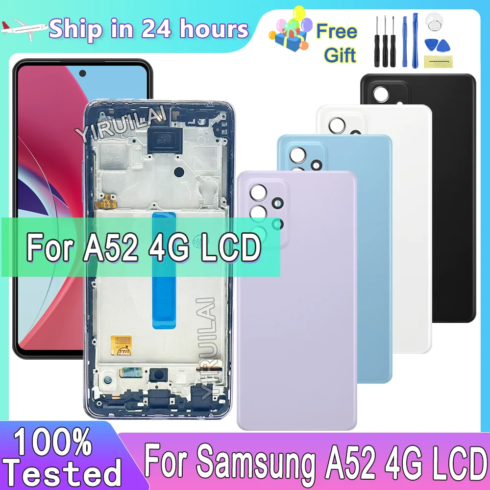 TFT For Samsung A52 4G LCD Display Touch Screen With Frame Assmbly For Samsung SM-A525F A525F/DS LCD Display Screen Replacement
TFT For Samsung A52 4G LCD Display Touch Screen With Frame Assmbly For Samsung SM-A525F A525F/DS LCD Display Screen Replacement