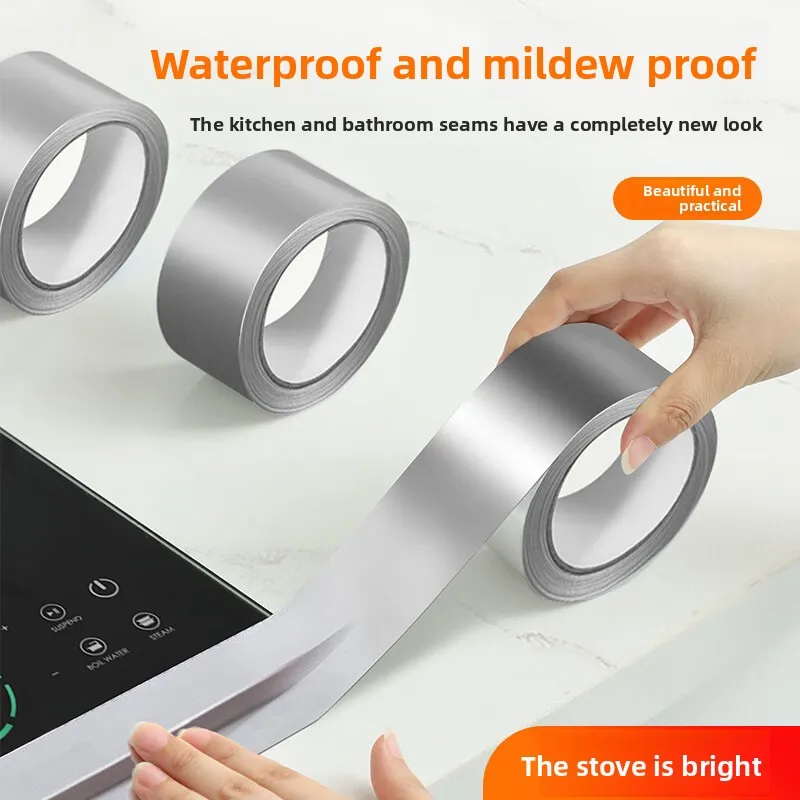 Лента из алюминиевой фольги, термостойкая и теплоизоляционная лента для кухонной мойки, лента из нержавеющей стали, водонепроницаемая и самоклеящаяся плита 
Лента из алюминиевой фольги, термостойкая и теплоизоляционная лента для кухонной мойки, лента из нержавеющей стали, водонепроницаемая и самоклеящаяся плита