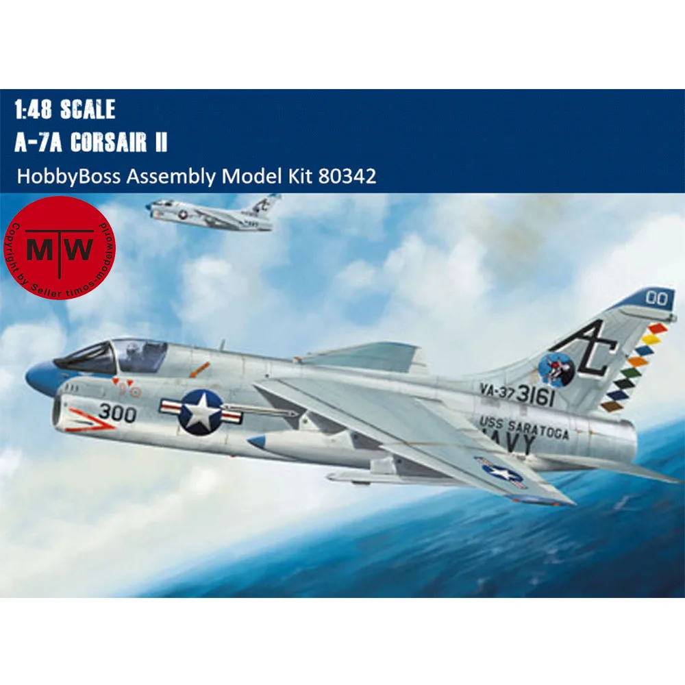 HobbyBoss 80342 1/48 Scale A-7A Corsair II Military Plastic Aircraft Assembly Model Kits
HobbyBoss 80342 1/48 Scale A-7A Corsair II Military Plastic Aircraft Assembly Model Kits