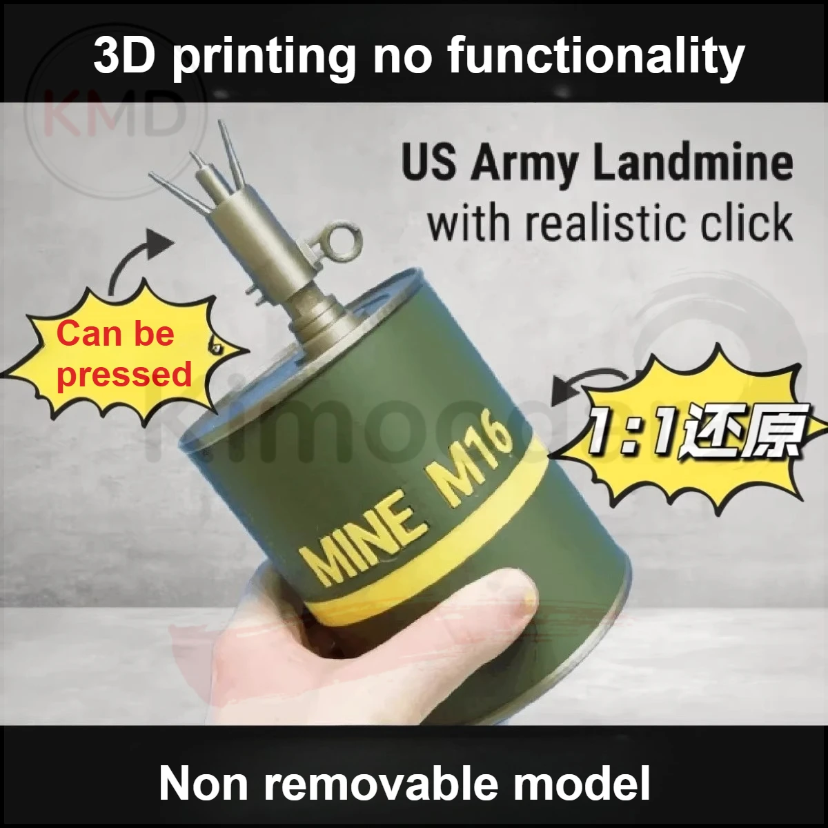 3D Printing WWII American M16 Model Non Functional Ornament Decoration Male Creative Gift Model Cannot Be Disassembled
3D Printing WWII American M16 Model Non Functional Ornament Decoration Male Creative Gift Model Cannot Be Disassembled