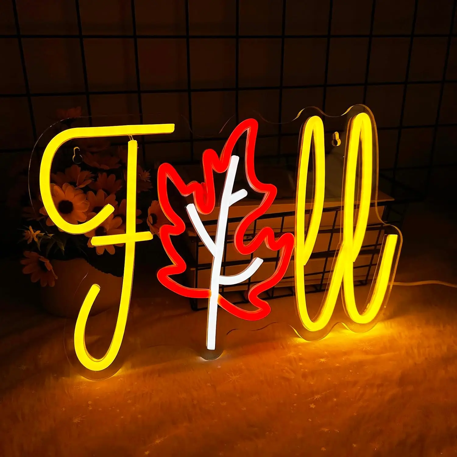 Thanksgiving Autumn Neon, Dimmable Autumn Maple Leaf LED Neon for Wall Decoration, USB Powered
Thanksgiving Autumn Neon, Dimmable Autumn Maple Leaf LED Neon for Wall Decoration, USB Powered