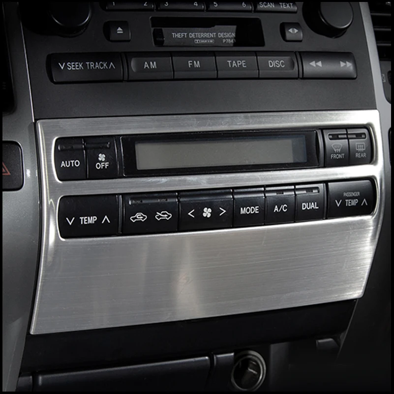 For Toyota Land Cruiser Prado LC120 FJ120 2003~2009 Air Conditioning Control Panel Decorative Cover Trim Car Styling Accessories
For Toyota Land Cruiser Prado LC120 FJ120 2003~2009 Air Conditioning Control Panel Decorative Cover Trim Car Styling Accessories