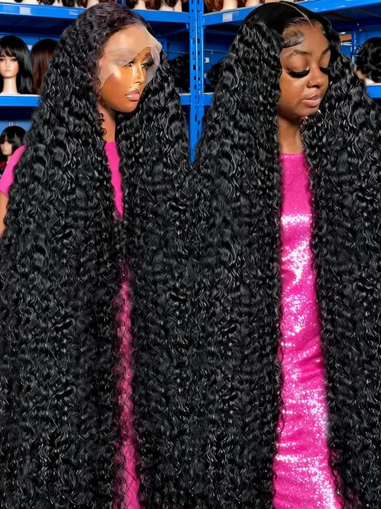 300% Density Brazilian Raw Virgin Hair Bouncy Afro Kinky Curly Natural Black Human Hair Wet and Wavy Water Wave Glueless Wig Preplucked 30 40 42 Inch Curly Wigs 13x6 HD Transparent Lace Frontal Human Hair Wigs 13x4 Loose Deep Wave Frontal Wig For Women
300% Density Brazilian Raw Virgin Hair Bouncy Afro Kinky Curly Natural Black Human Hair Wet and Wavy Water Wave Glueless Wig Preplucked 30 40 42 Inch Curly Wigs 13x6 HD Transparent Lace Frontal Human Hair Wigs 13x4 Loose Deep Wave Frontal Wig For Women
