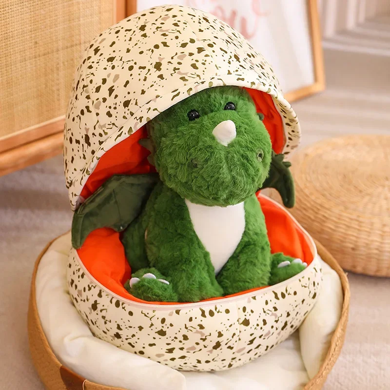 Creative Dinosaur egg Turn Into Dino Plush Toys Creative Stuffed Cartoon Dragon Doll Pillow Baby Sleeping Cushion for Kids Gifts
Creative Dinosaur egg Turn Into Dino Plush Toys Creative Stuffed Cartoon Dragon Doll Pillow Baby Sleeping Cushion for Kids Gifts