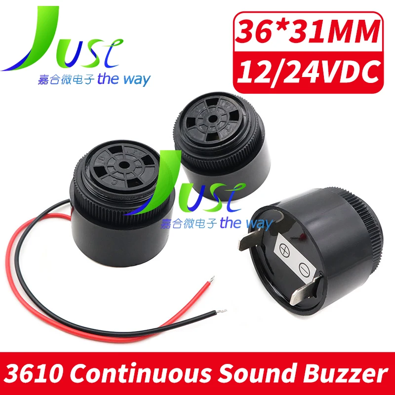 1PCS 3610 Continuous Sound 100dB Active Piezoelectric Buzzer High decibel DC 12V 24V Alarm Piezo Buzzer 36*32MM Plug-in/Wire
1PCS 3610 Continuous Sound 100dB Active Piezoelectric Buzzer High decibel DC 12V 24V Alarm Piezo Buzzer 36*32MM Plug-in/Wire