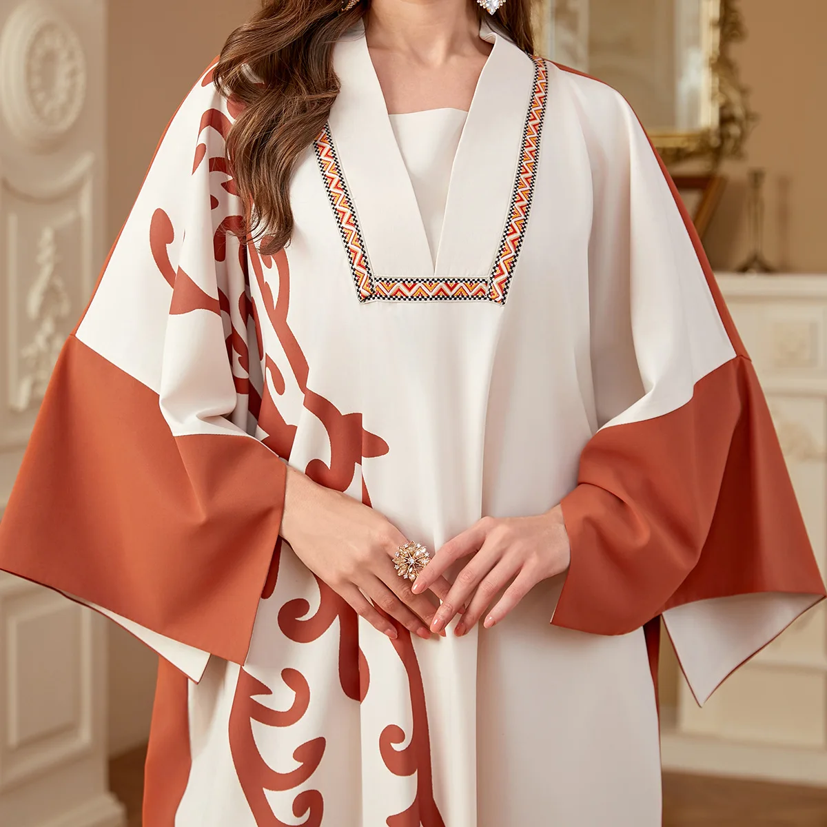 Dubai Muslim Dress Women Batwing Sleeve Abayas Kaftan Turkey Jalabiya Loose Caftan Marocain female Musulman Djellaba Islam Cloth
Dubai Muslim Dress Women Batwing Sleeve Abayas Kaftan Turkey Jalabiya Loose Caftan Marocain female Musulman Djellaba Islam Cloth