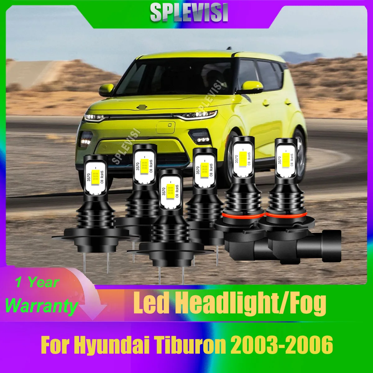 H7 H7 9006 Headlight Hi Beam Low Beam Fog Light 6000K Conversion Kit Vibration Proof For Hyundai Tiburon 2003 2004 2005 2006
H7 H7 9006 Headlight Hi Beam Low Beam Fog Light 6000K Conversion Kit Vibration Proof For Hyundai Tiburon 2003 2004 2005 2006