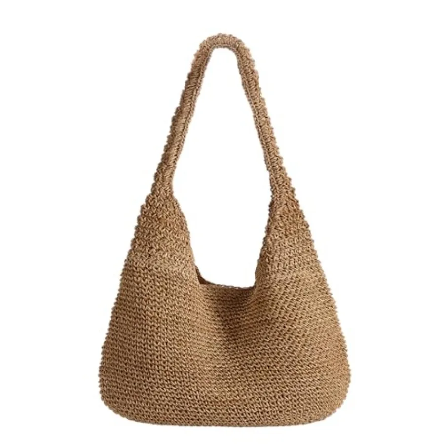 Beach Bags for Women Boho Straw Purse Summer Woven Shoulder Bag Handbag Crochet Mesh Tote Bag Vacation Purse
Beach Bags for Women Boho Straw Purse Summer Woven Shoulder Bag Handbag Crochet Mesh Tote Bag Vacation Purse