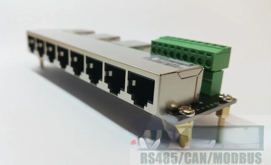 RS485 CAN MODBUS Industrial Controller Bus Serial Distribution Hub Connector RJ45 Intercommunication Network Port
RS485 CAN MODBUS Industrial Controller Bus Serial Distribution Hub Connector RJ45 Intercommunication Network Port