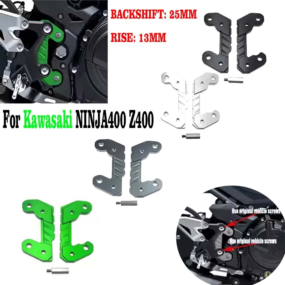 Для Kawasaki NINJA400 Z400 Ninja 400, увеличивающая педаль для мотоцикла, подъемный кронштейн с ЧПУ, передняя педаль, задний подвижный кронштейн
Для Kawasaki NINJA400 Z400 Ninja 400, увеличивающая педаль для мотоцикла, подъемный кронштейн с ЧПУ, передняя педаль, задний подвижный кронштейн