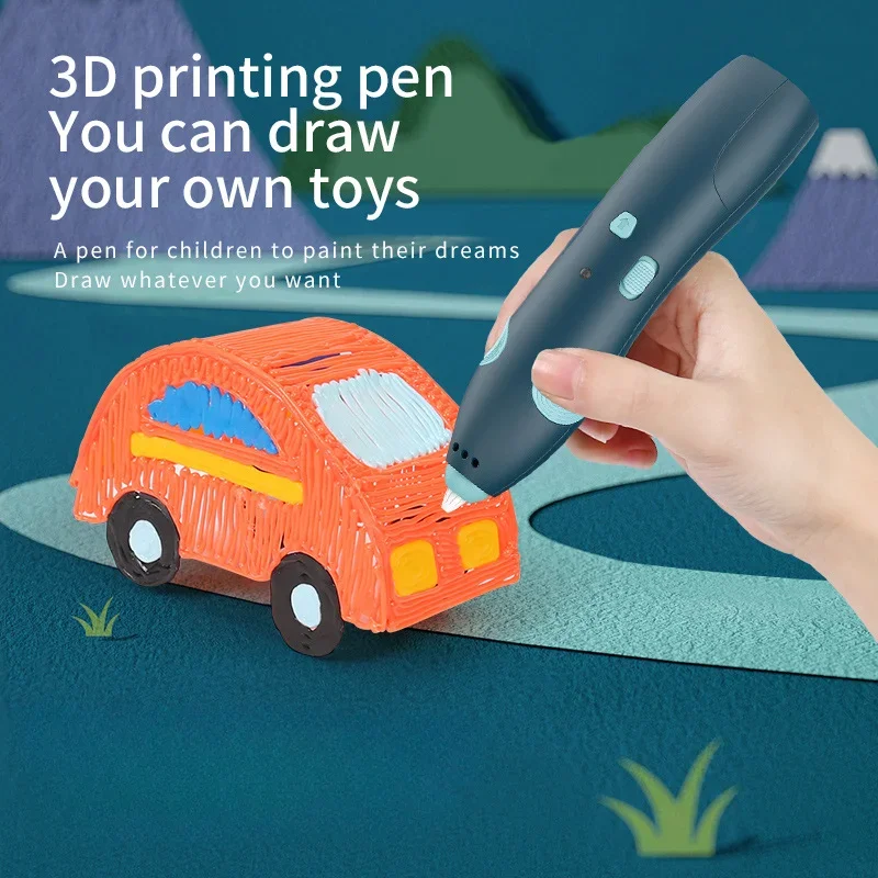 DIY 3D Three-dimensional Printing Pen Wireless Graffiti Painting Pen Children Toys Fun Low Temperature Model for Kids Toys Gift
DIY 3D Three-dimensional Printing Pen Wireless Graffiti Painting Pen Children Toys Fun Low Temperature Model for Kids Toys Gift