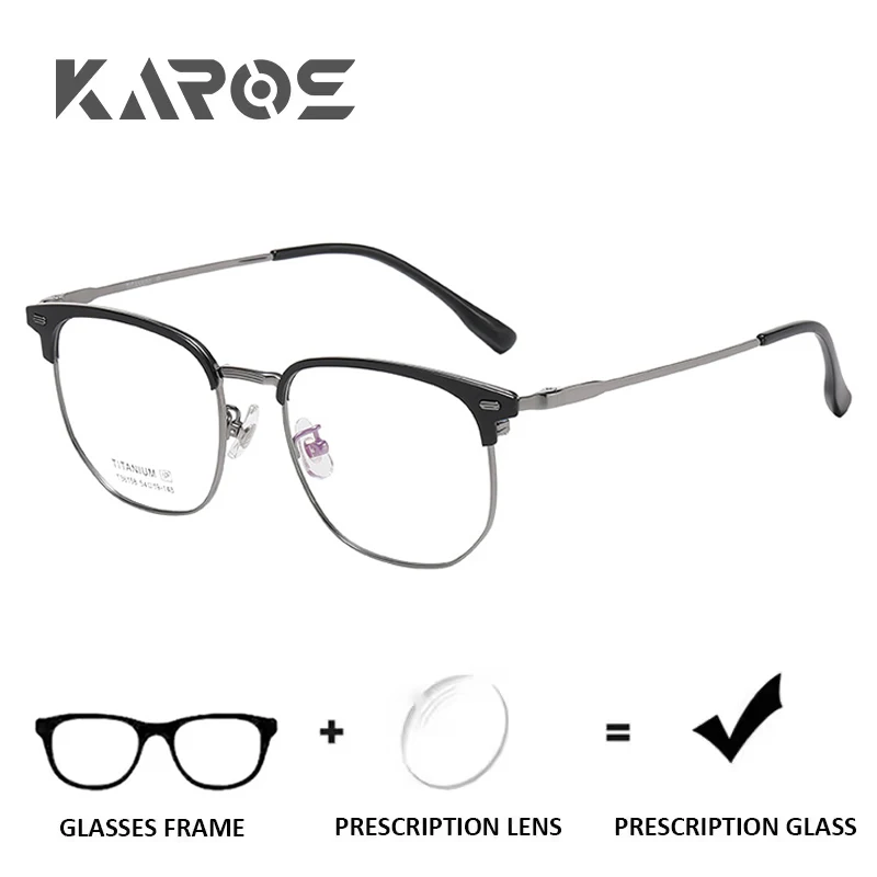 KAROS Titanium Square Optical Prescription Glasses Anti Blue Light Photochromic Progressive Lenses For Myopia Eyewear Men
KAROS Titanium Square Optical Prescription Glasses Anti Blue Light Photochromic Progressive Lenses For Myopia Eyewear Men