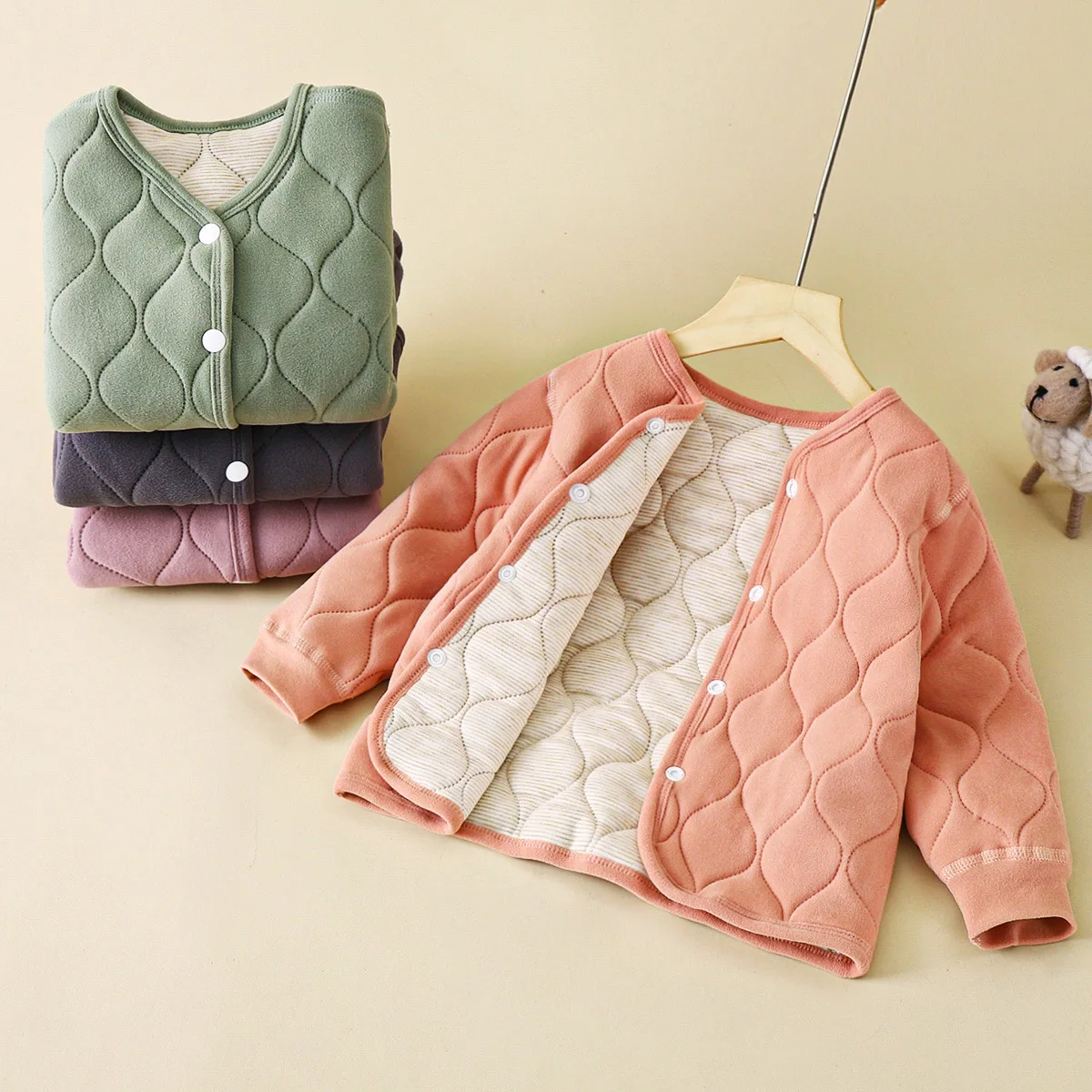 Children's Warm Liner Autumn and Winter New Three-layer Padded Thickened Jacket Cotton Clothes Children's Clothing
Children's Warm Liner Autumn and Winter New Three-layer Padded Thickened Jacket Cotton Clothes Children's Clothing