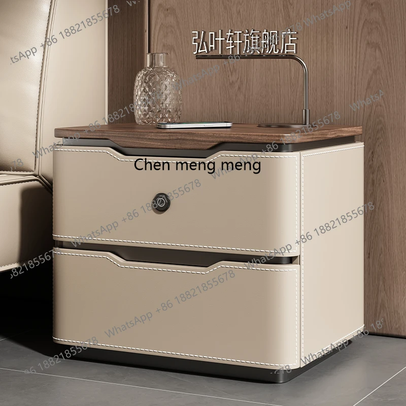 Saddle leather smart bedside table new solid wood medium and ancient style modern simplicity and high sense H
Saddle leather smart bedside table new solid wood medium and ancient style modern simplicity and high sense H