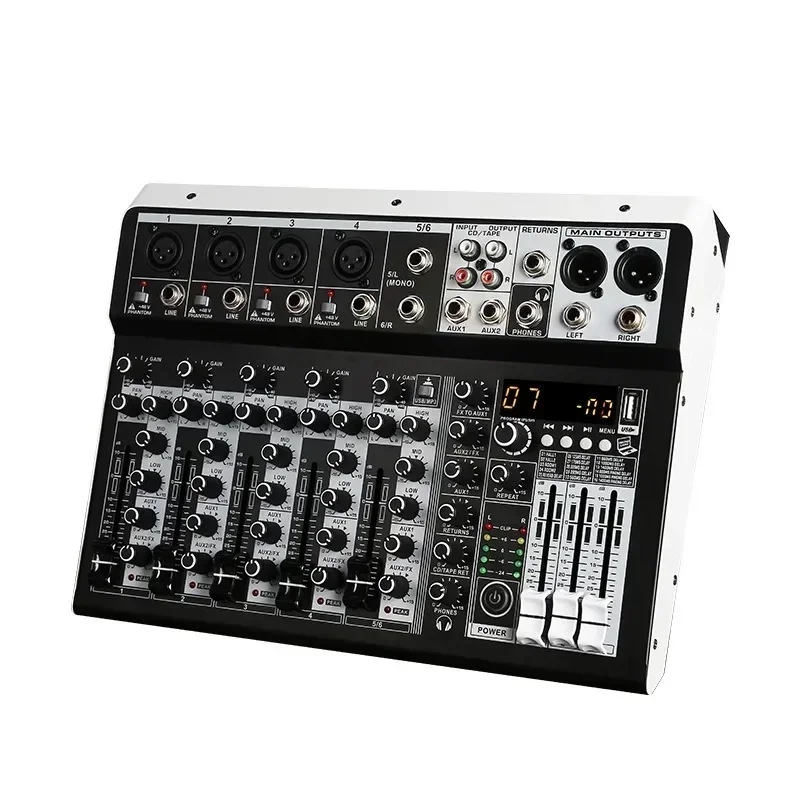 Audio Mixer with Effects for Professional Beginners 4 Channle Stereo Input Live Streaming 8 Channel Mixer Stereo Mixer
Audio Mixer with Effects for Professional Beginners 4 Channle Stereo Input Live Streaming 8 Channel Mixer Stereo Mixer