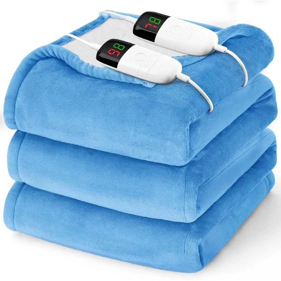 Электрическое одеяло с подогревом King Size — одеяло с подогревом 90 x 100 дюймов с двойным управлением, 10 уровней нагрева и 8 часами автоматического выключения, мягкая ва
Электрическое одеяло с подогревом King Size — одеяло с подогревом 90 x 100 дюймов с двойным управлением, 10 уровней нагрева и 8 часами автоматического выключения, мягкая ва