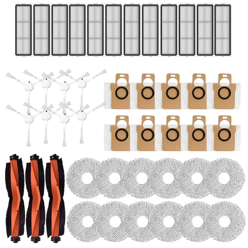 For Xiaomi X20+/X20plus Robot Vacuum Cleaner Roller Brush Side Brush Filter Mop Pads Dust Bags Replacements Parts
For Xiaomi X20+/X20plus Robot Vacuum Cleaner Roller Brush Side Brush Filter Mop Pads Dust Bags Replacements Parts