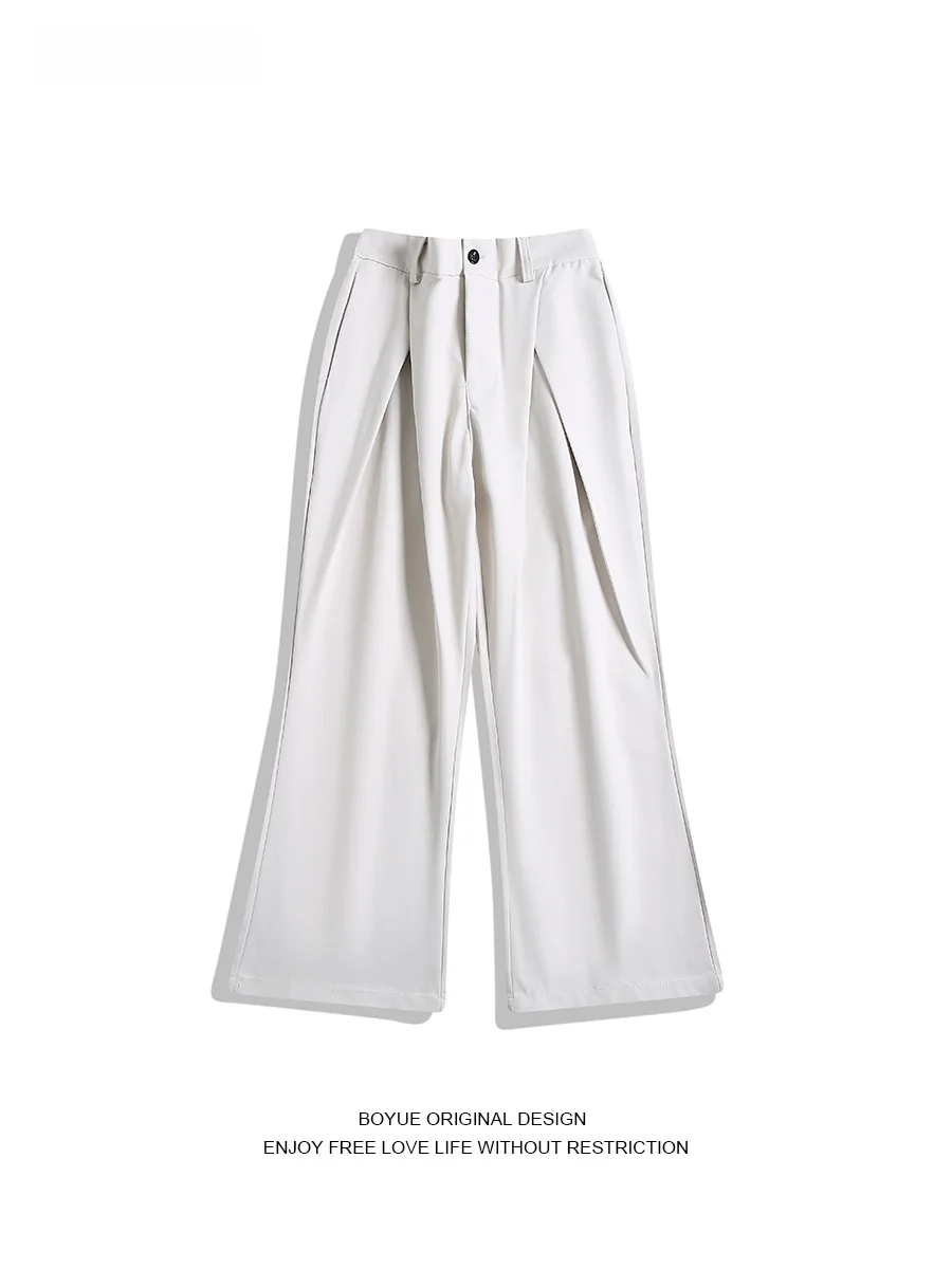 Boyue High Waist Flared Pants Men Women Casual Wide Leg Trousers Pleated Slimming Lightweight Summer Autumn Winter Pants
Boyue High Waist Flared Pants Men Women Casual Wide Leg Trousers Pleated Slimming Lightweight Summer Autumn Winter Pants