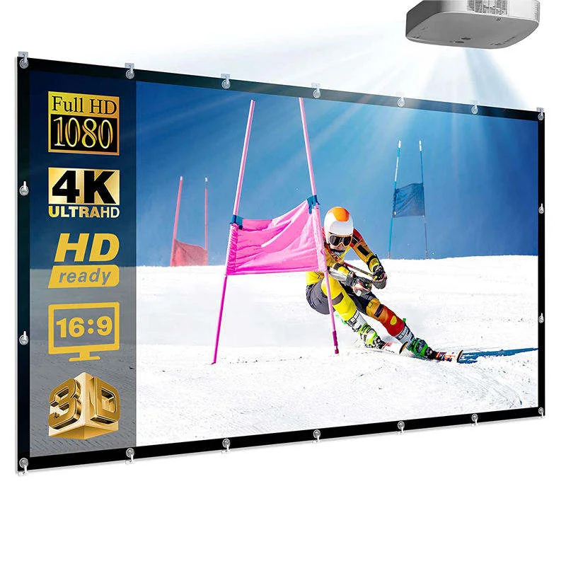 Huge Large Projector Cinema Screen 300 350 400 450 Inch 16:9 Movie Theater Screen Outdoor Projection Screens for Outdoor Use
Huge Large Projector Cinema Screen 300 350 400 450 Inch 16:9 Movie Theater Screen Outdoor Projection Screens for Outdoor Use