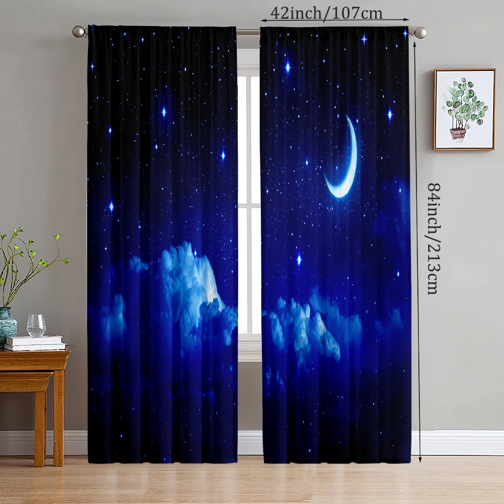 Moonlight Lake and starry sky/Printed curtains-Polyester-suitablefor bedroom, living room, study private curtains,blackout
Moonlight Lake and starry sky/Printed curtains-Polyester-suitablefor bedroom, living room, study private curtains,blackout