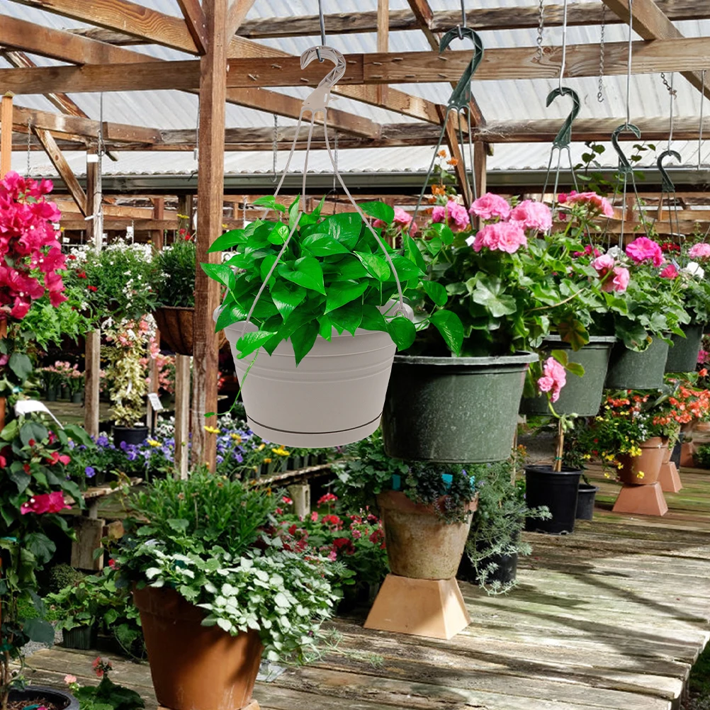 2pcs Hanging Planter Flowerpot for 255 Gray Wall Basin Vase Planters Balcony Garden Decor 
2pcs Hanging Planter Flowerpot for 255 Gray Wall Basin Vase Planters Balcony Garden Decor