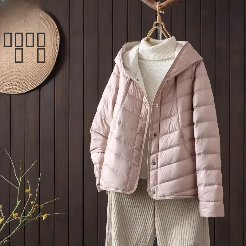 Lightweight ort Women's down Jaet 90% White Du down Warmth Sli Hooded Versatile Small Size Winter Outerwear
Lightweight ort Women's down Jaet 90% White Du down Warmth Sli Hooded Versatile Small Size Winter Outerwear