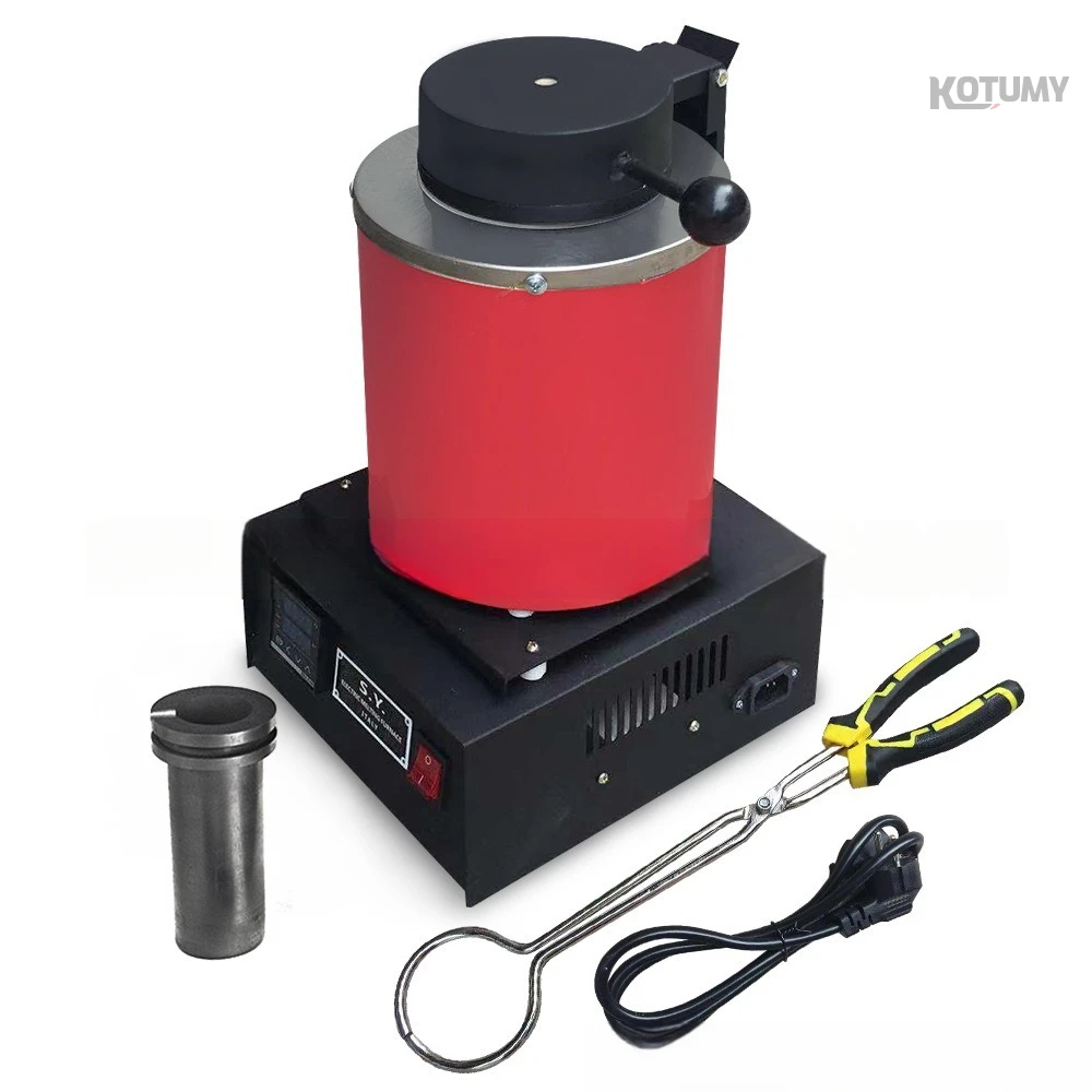 1-3 kg gold melting furnace, melting copper, iron, and gold jewelry processing tools in black and red
1-3 kg gold melting furnace, melting copper, iron, and gold jewelry processing tools in black and red