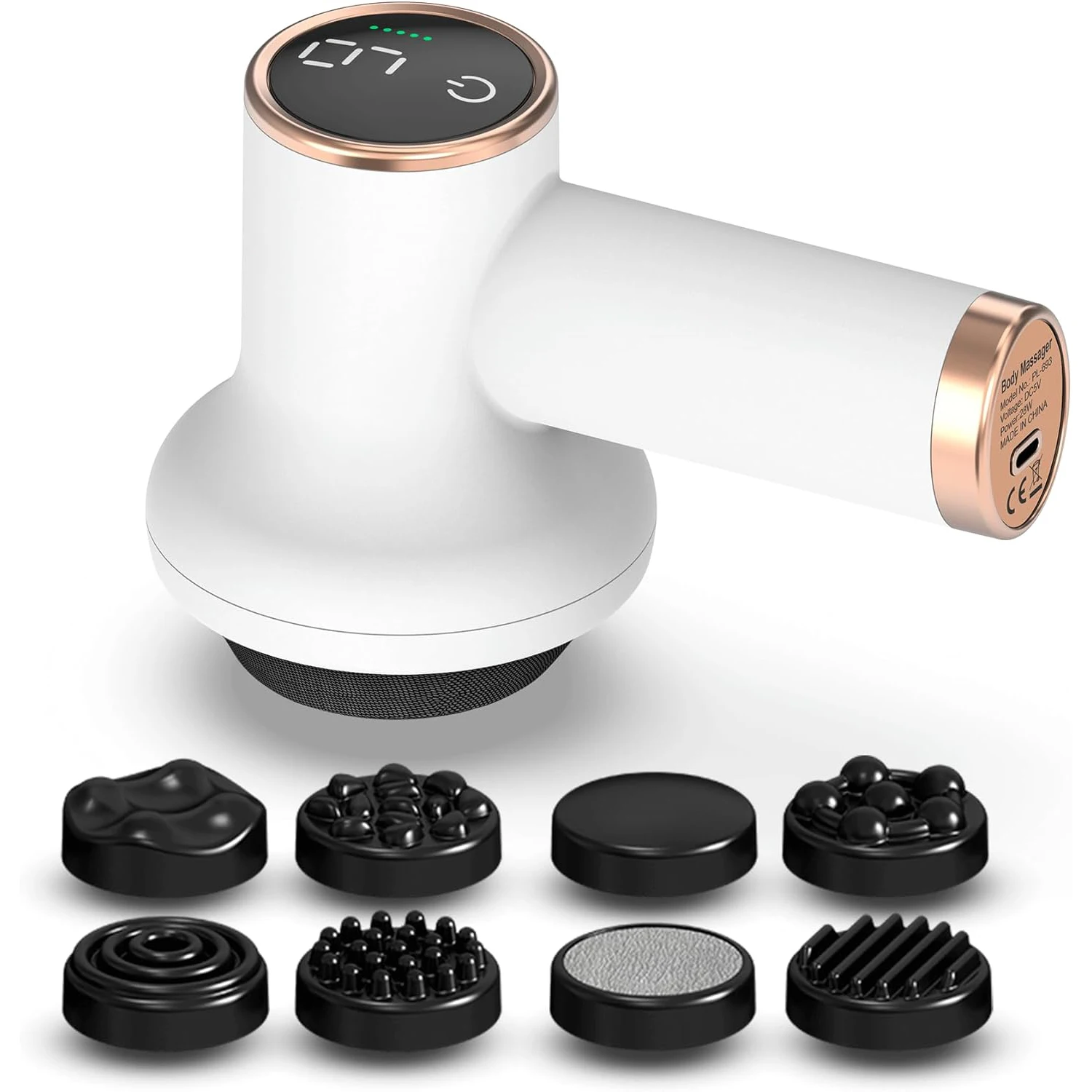 Electric massager with 8 massage heads for tummy, legs and hips to help shape the body, relax the body, and relieve stress.
Electric massager with 8 massage heads for tummy, legs and hips to help shape the body, relax the body, and relieve stress.