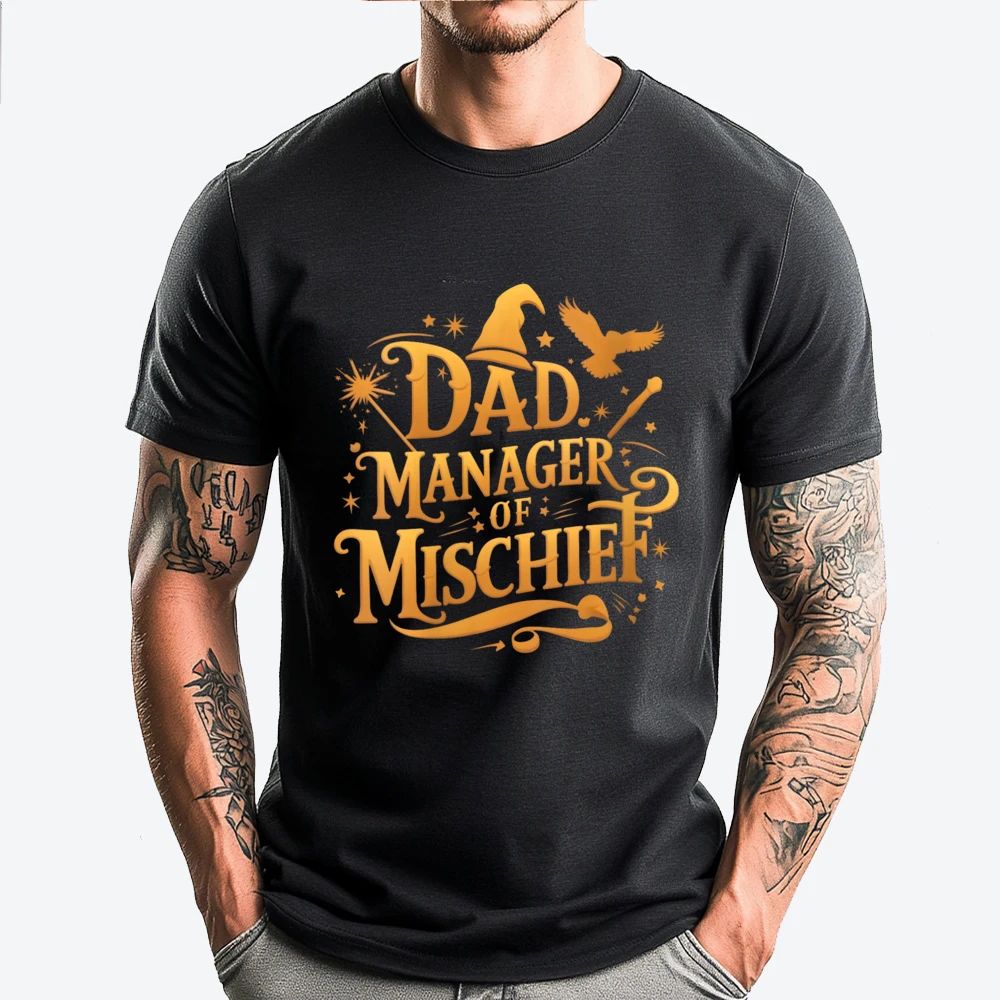 Womens Men Magical Dad Manager Of Mischief New T Shirt Mans Men's Clothing Christmas
Womens Men Magical Dad Manager Of Mischief New T Shirt Mans Men's Clothing Christmas