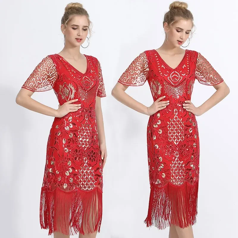 One-Piece Latin Dance Competition Dresses Women Salsa Fringe Sequin Latin Dress Beaded Dance Dress for Women Stage Clothing
One-Piece Latin Dance Competition Dresses Women Salsa Fringe Sequin Latin Dress Beaded Dance Dress for Women Stage Clothing