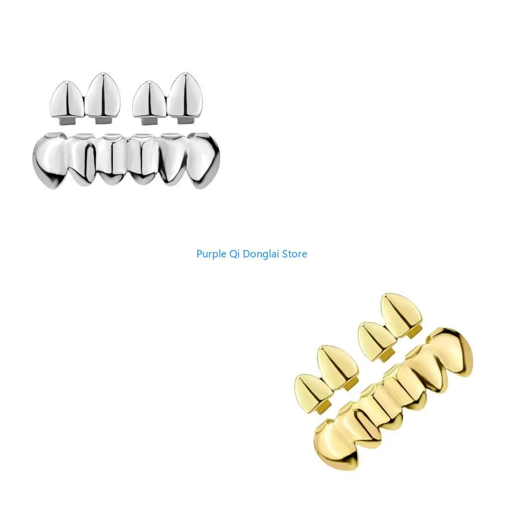 L21E Party Wear Glossy Grillzs Set HipHop Culture Inspired Upper Lower Teeth Caps
L21E Party Wear Glossy Grillzs Set HipHop Culture Inspired Upper Lower Teeth Caps