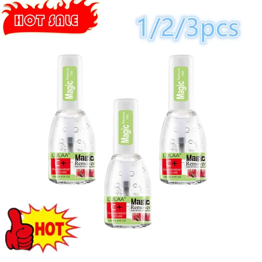 1/2/3PCS Nail Polish Remover UV Gel Semi-permanent Varnish Remover Burst Nail Gel Remover Degreaser Liquid Remove Sticky Lay
1/2/3PCS Nail Polish Remover UV Gel Semi-permanent Varnish Remover Burst Nail Gel Remover Degreaser Liquid Remove Sticky Lay