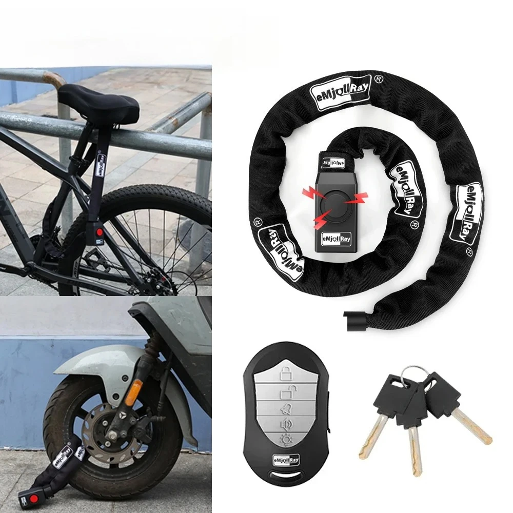 Bicycle Chain Lock Portable Anti-theft High Security For KAABO/INOKIM OXO OX Lock with Remote Control Alarm For E-Scooter E-Bike
Bicycle Chain Lock Portable Anti-theft High Security For KAABO/INOKIM OXO OX Lock with Remote Control Alarm For E-Scooter E-Bike