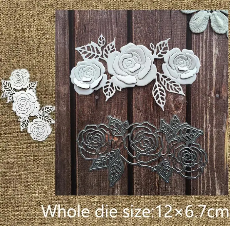rose metal cutting dies mold Scrapbooking decoration paper craft knife mould blade punch template Embossing stencils 1Pcs
rose metal cutting dies mold Scrapbooking decoration paper craft knife mould blade punch template Embossing stencils 1Pcs