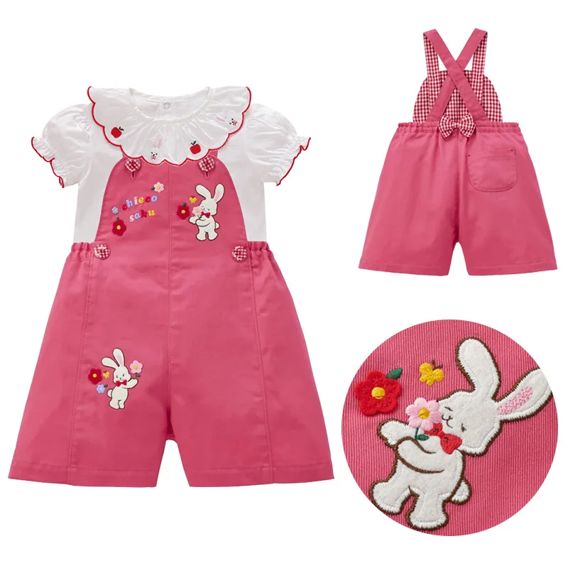 Girls Bib 2024 Summer New Girl Cartoon Rich Rabbit Letter Flower Embroidery Bib Shorts
Girls Bib 2024 Summer New Girl Cartoon Rich Rabbit Letter Flower Embroidery Bib Shorts